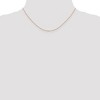 Black Bow Jewelry 1mm, 14k Rose Gold, Solid Cable Chain Necklace - 2 of 4