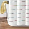Ombre Stripe Yarn Dyed Cotton Shower Curtain, 72 Wx 72 L, Rainbow - Striped Bathroom Curtain - Farmhouse Coastal - 3 of 4