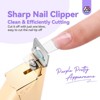 Saviland Nail Clippers with Magnets: Golden Rose Nail Clipper for Nails Cutter with Sizer Magnets 15PCS  (Golden Rose) (Golden Rose) - 3 of 4