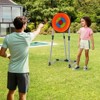 Costway 4 in 1 Throwing Target Set with Bristle Target, 3 Throwing axes 3 Ninja Darts a Bow - 2 of 4