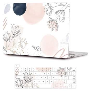 SaharaCase HybridFlex Arts Case for Apple MacBook Pro 13" Laptops White Floral (LT00023)