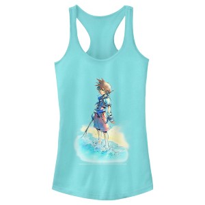 Juniors Womens Kingdom Hearts 1 Hero by the Shore Racerback Tank Top - 1 of 4