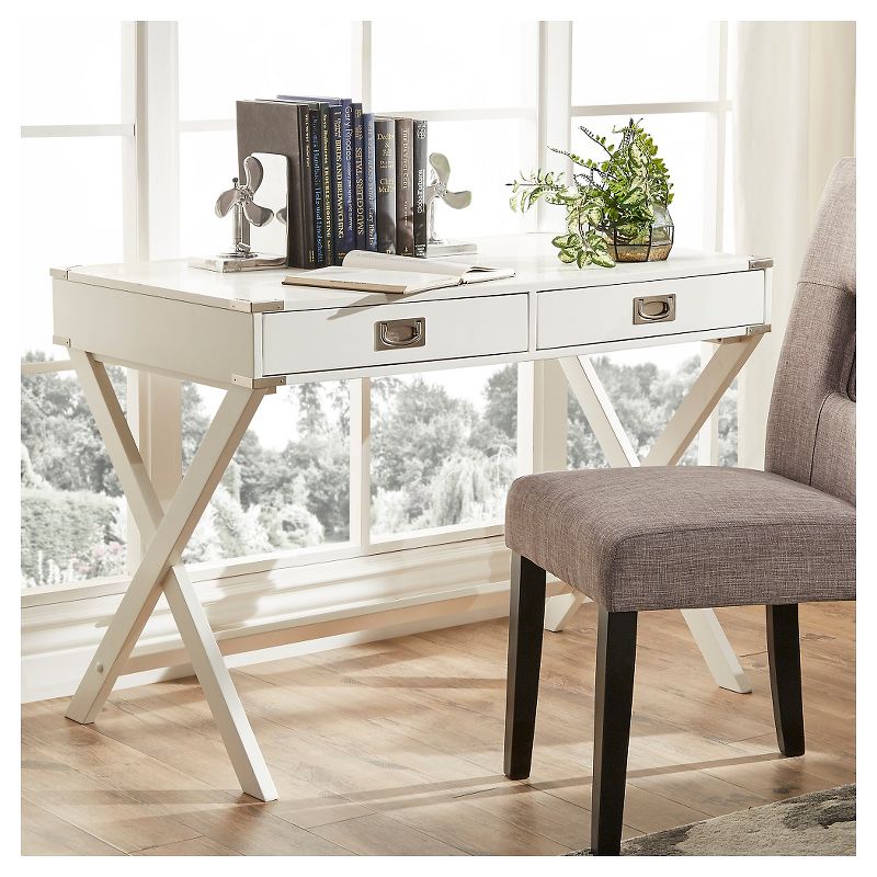 Kenton Wood Writing Desk with Drawers - Inspire Q, 5 of 11