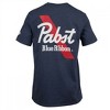 Mens Pabst Blue Ribbon Logo Navy Colorway Front and Back Print T-Shirt - Medium - 3 of 4