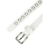 Allegra K Women's Belt PU Leather Skinny Plus Size Punk Rock Style Grommet Waist Belts - 2 of 4