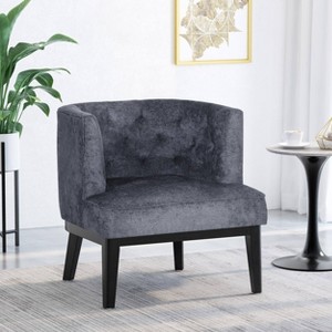 Clough Contemporary Fabric Tufted Accent Chair - Christopher Knight Home - 1 of 4