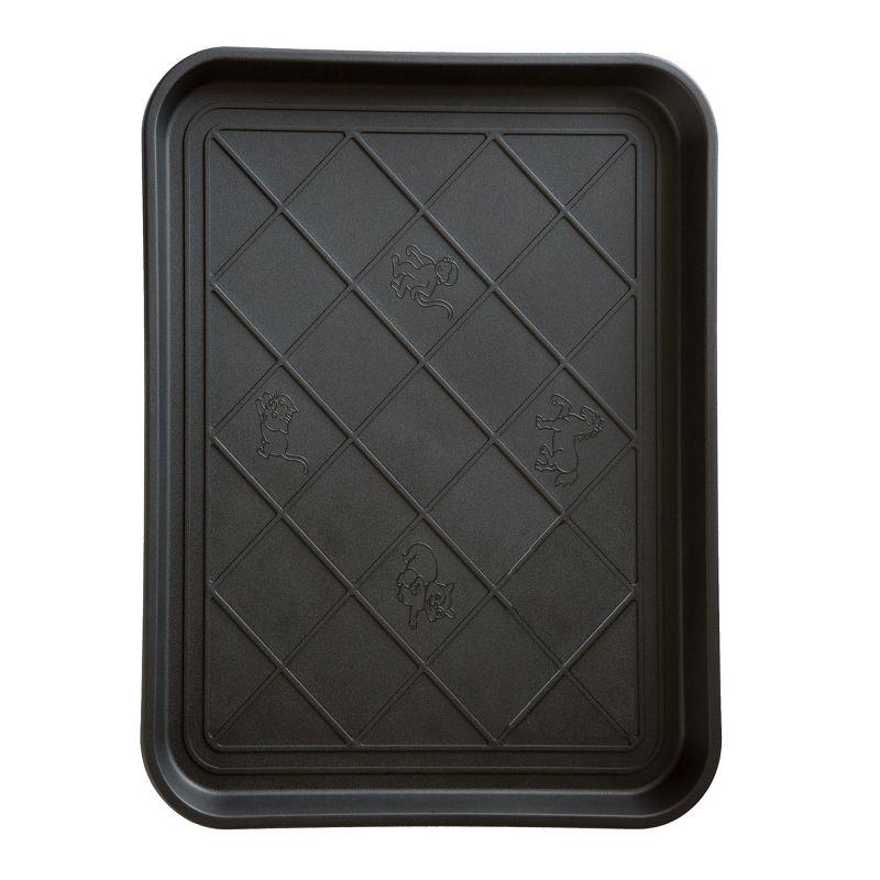 Fleming Supply All Weather Boot Tray Water-Resistant Plastic Utility Shoe Mat for Indoor and Outdoor Use, 5 of 7