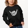 The Juniper Shop Good Vibes Skeleton Toddler Graphic Sweatshirt - 2 of 2