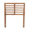 Baxton Studio Twin Salome Wood Open Slat Headboard Walnut: Bed Frame Mounted, No Box Spring Needed - 2 of 4