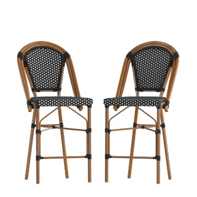 Taylor & Logan Set of 2 Nadia Stacking French Bistro Counter Chairs