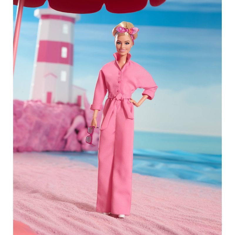 Barbie The Movie Collectible Doll Margot Robbie as Barbie in Pink Power Jumpsuit (Target Exclusive), 3 of 11