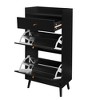 NicBex Shoe Cabinet with 2 Door and 1 Drawer,Freestanding Shoe Organizer for Hallway,Entryway - 2 of 4