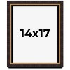 PosterPalooza | Modern Shadow Box 1" Depth Brown Picture Frame - UV Acrylic, Backing, Hanging Hardware - 2 of 4