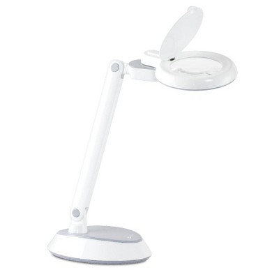 15 Folding Mag Desk Lamp White (includes Led Light Bulb) - Ottlite : Target