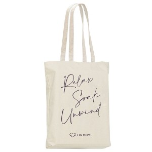 Lincove Stylish Canvas Tote Bag - Eco-Friendly, Reusable Shopping Bag - Perfect for Daily Use, Groceries, and Travel - 1 of 4