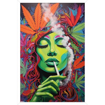 Trends International Ray Heere - Marijuana Popart 2 Framed Wall Poster Prints