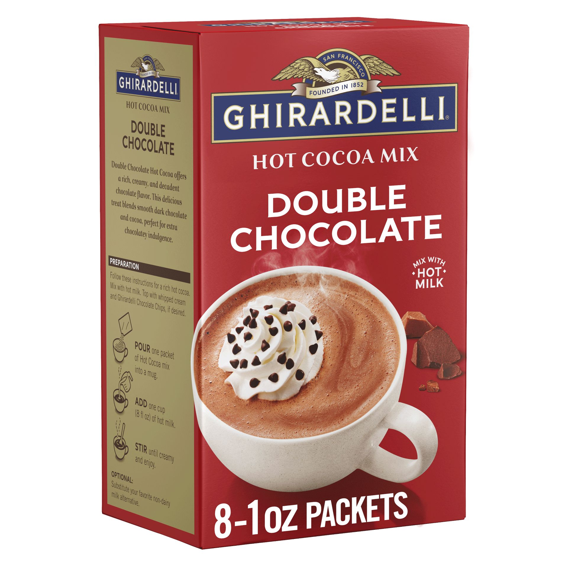 Ghirardelli Double Chocolate Hot Cocoa Mix - 8oz/8ct
