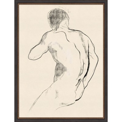 Amanti Art The Athlete by Roberto Moro Wood Framed Wall Art Print