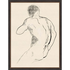Amanti Art The Athlete by Roberto Moro Wood Framed Wall Art Print - 1 of 4