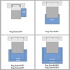 Bohemian Gray Washable Area Rug, Vintage Low Pile Non-Slip Tufted Polyester Carpet for Living Room & Bedroom - 2 of 4