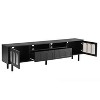 NicBex TV Stand Modern TV Stand with Light Strip for TVs Up to 80'' Entertainment Center with Wood Legs and Storage - 2 of 4