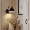 DORESshop 8.1 in. Modern Wall Sconces Lighting Fixtures, Indoor Wall Mount Swing Arm Lamp for Bedroom, Bedside (2-Pack) - 2 of 4