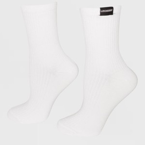 LECHERY Unisex Classic Cotton Blend Woven Tab Socks (1 Pair) - 1 of 4