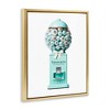Stupell Industries Turquoise Fashion Candy Black Floater Framed Canvas Wall Art - 3 of 4