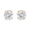 Haus of Brilliance 14K Yellow Gold 1/2 Cttw Round-Cut Diamond Solitaire Stud Earrings - 2 of 4