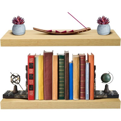 Maple Wood Floating Shelves for Living Room and Kitchen