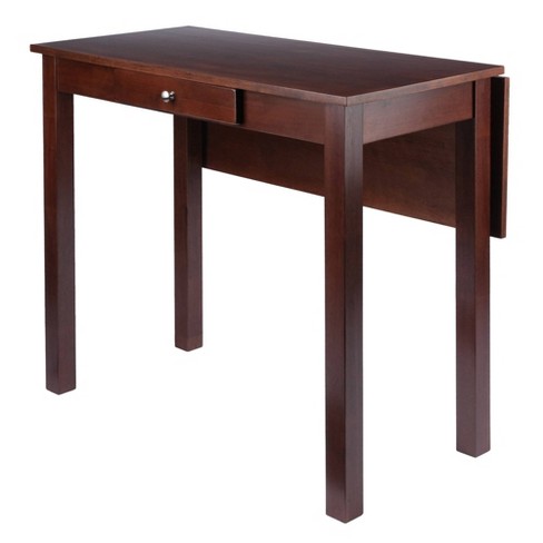 Perrone High Drop Leaf Dining Table Walnut - Winsome : Target