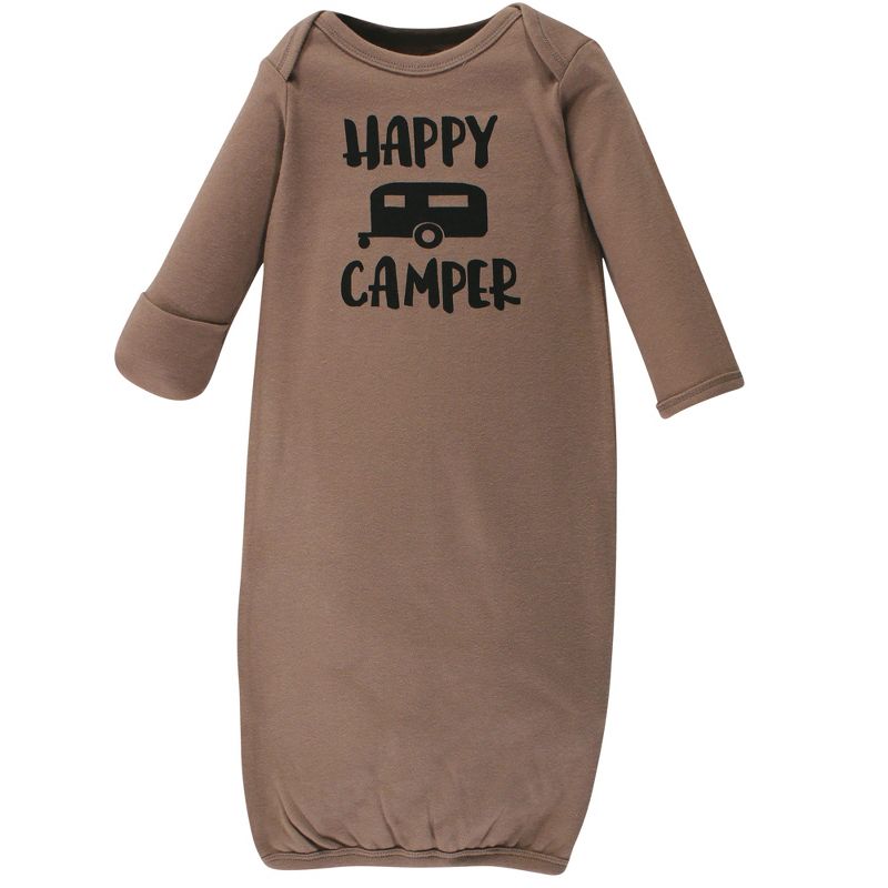 Luvable Friends Cotton Gowns, Happy Camper, Preemie/Newborn, 2 of 6