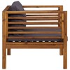 vidaXL Patio Chair with Dark Gray Cushions Solid Acacia Wood - 4 of 4