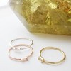 Crystal Baguette Ring in Gold, Rose Gold, Silver - Honeycat - image 3 of 4