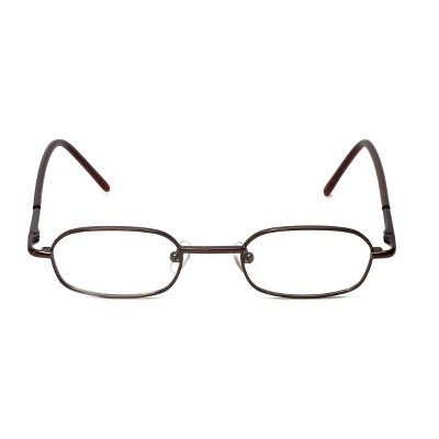 FlexPlus Designer Blue Light Blocking Reading Glasses Model 96 Shiny-Brown 43mm