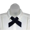 Women's Solid Color 1.75" W x Up to 19" L Crossover Tie Uniform Adjustable Neck tie - 2 of 3