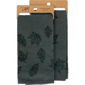 Primitives By Kathy Emerald Leaf Kitchen Towel - 20" x 26" - 1 of 4