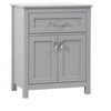 Elegant Lighting 24 Inch Wide Bathroom Storage Freestanding Cabinet In Grey - 2 of 4