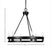 Toltec Lighting Belmont 6 - Light Chandelier in  Matte Black - 2 of 2