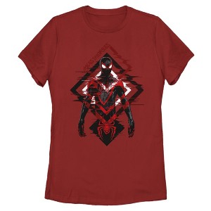 Women's Marvel Spider-Man: Miles Morales Tech Glitch T-Shirt - 1 of 3