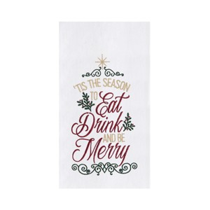 C&F Home Eat, Drink, & Be Merry Towel - 1 of 3