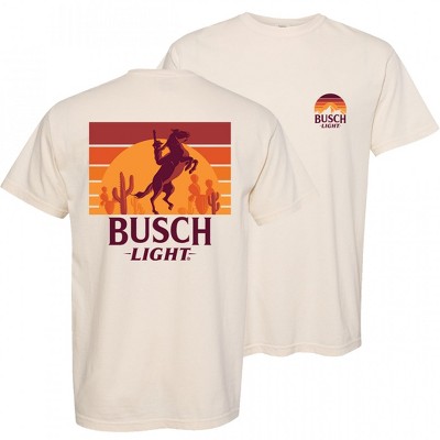 Mens Busch Light Cow Sunset T-Shirt