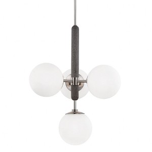 Mitzi Brielle 4 - Light Pendant in  Polished Nickel Opal Acid-Etched Glass Shade  Shade - 1 of 1
