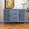 Kitchen Pantry Cabinets with 2 Doors, 3 Drawers Buffet Cabinet, Sideboard Console Table for Living Room, Bedroom, Kitchen - 4 of 4