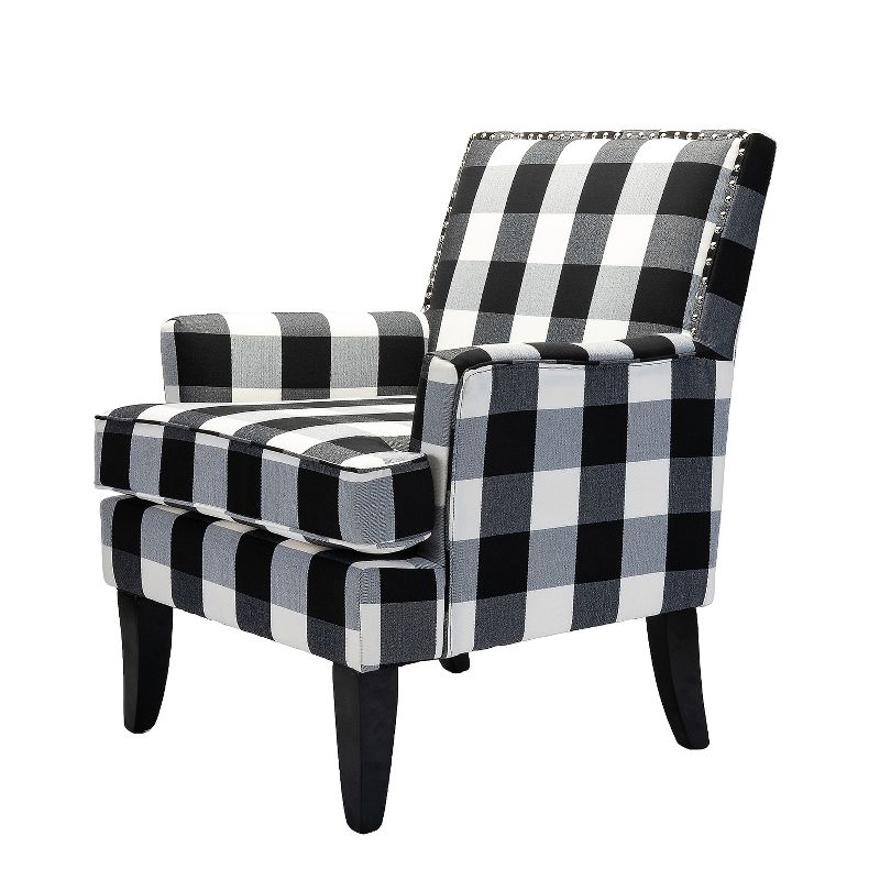 Sara Upholstered Accent Chair with Nail Head Trim and High resilience cushion | Karat Home, 1 of 11