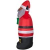 Gemmy Christmas Airblown Inflatable Santa w/Gift OPP, 6.5 ft Tall, Multi - 4 of 4