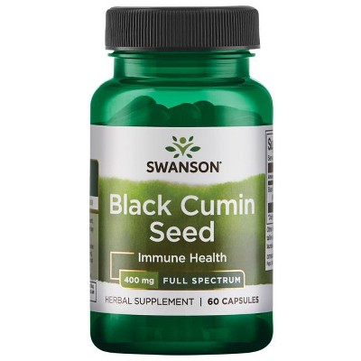 Swanson Black Cumin Seed 400 mg 60 Capsules