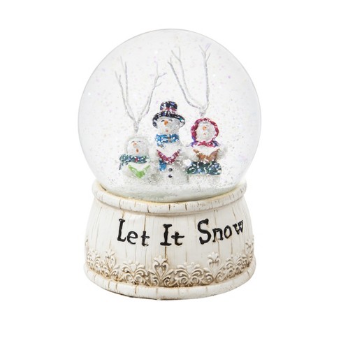 Northlight 9 LED Lighted Icy Crystal Glitter Snow Globe Christmas House