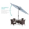 Best Choice Products 10ft Solar LED Lighted Patio Umbrella w/ Tilt Adjustment, UV-Resistant Fabric - 2 of 4