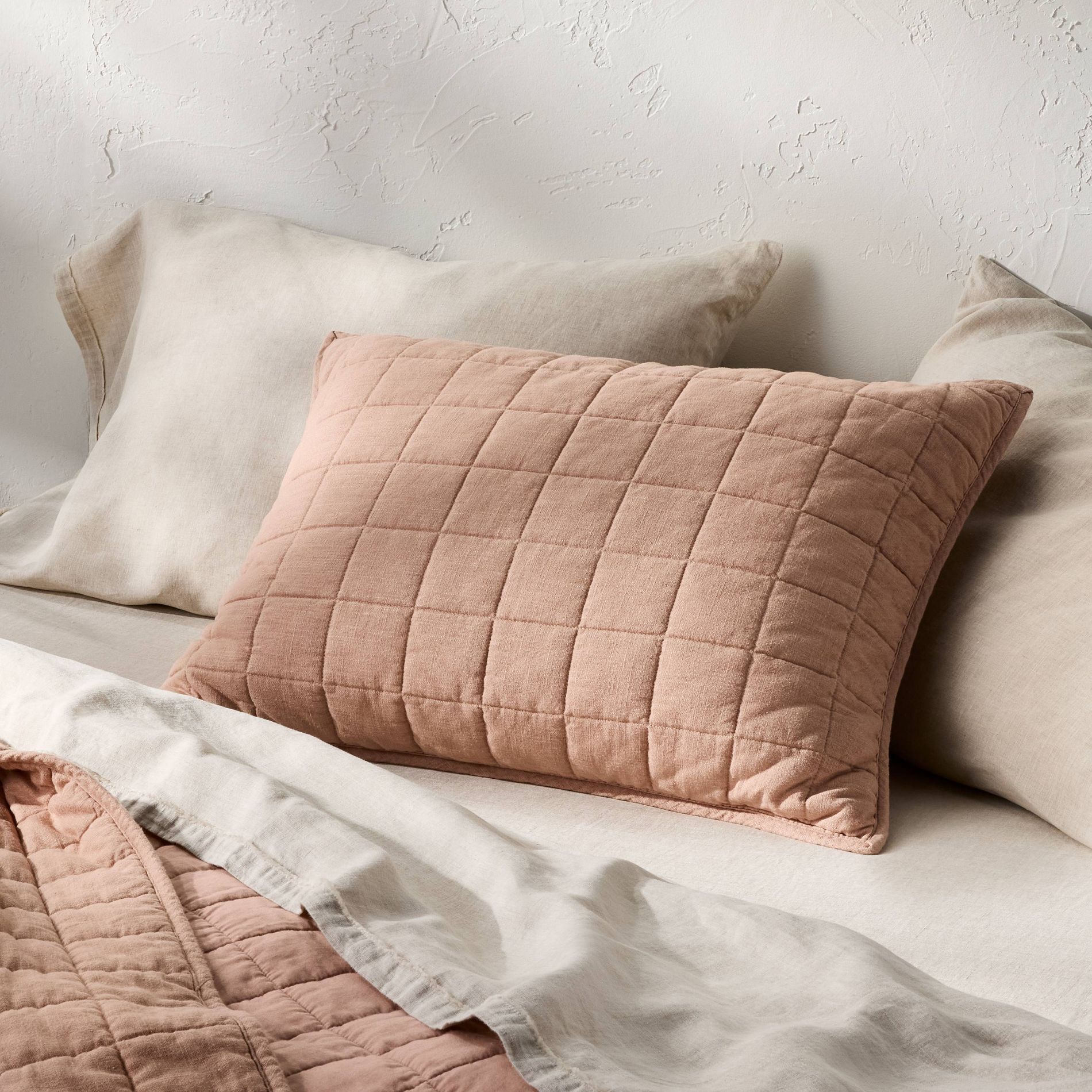 Heavyweight Linen Blend Quilt Pillow Sham - Casaluna™